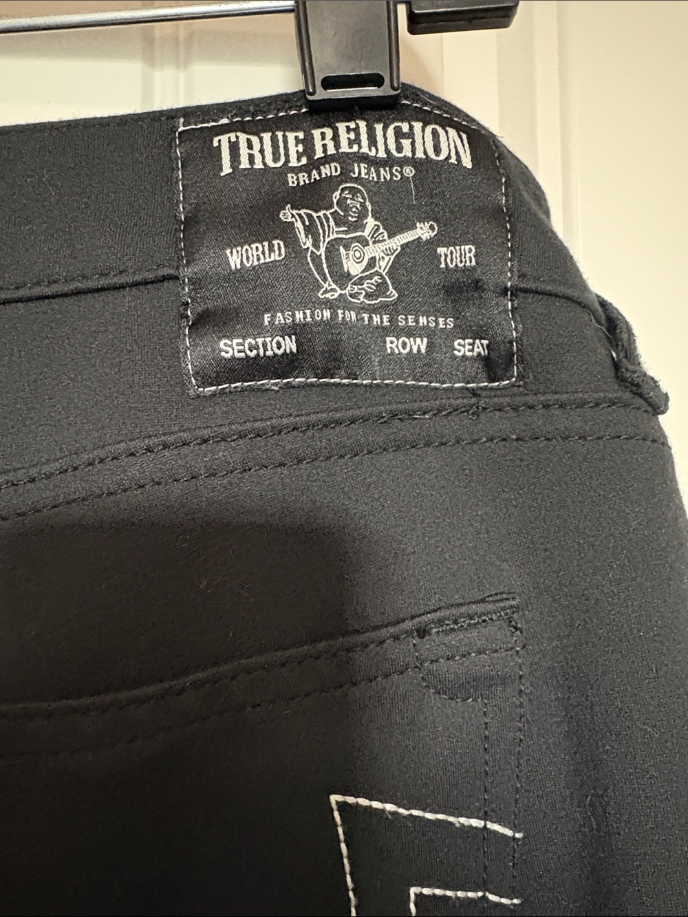 Black Stretch True Religion Skinny Pants - Picture 4 of 5